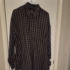 Men's BD BAGGIES Plaid Button-Down Shirt sz Xl